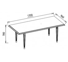 Обеденный стол раздвижной Gravita (Гравита) GRAV-14