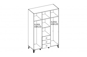 Трехдверный шкаф Менти (Menty) MENTY-21