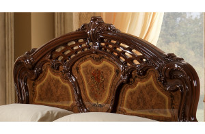 Двуспальная кровать Роза (орех) 