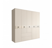 Пятистворчатый шкаф для одежды с ящиками Богемия Фарфале (Bogemia Farfalle) БМШ2/51 (Fа)