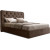 Двуспальная кровать с подъемным механизмом BOGEMIA (шоколад)