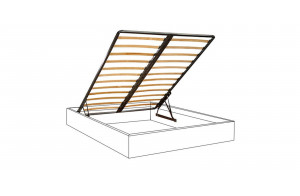 Двуспальная кровать с подъемным механизмом Verona