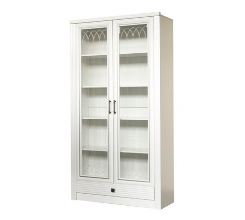 Шкаф витрина в гостиную Орлеан 838 ясень светлый