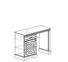 Туалетный столик Парма 802 кремовый белый