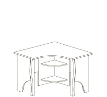 Письменный угловой стол Алиса 558